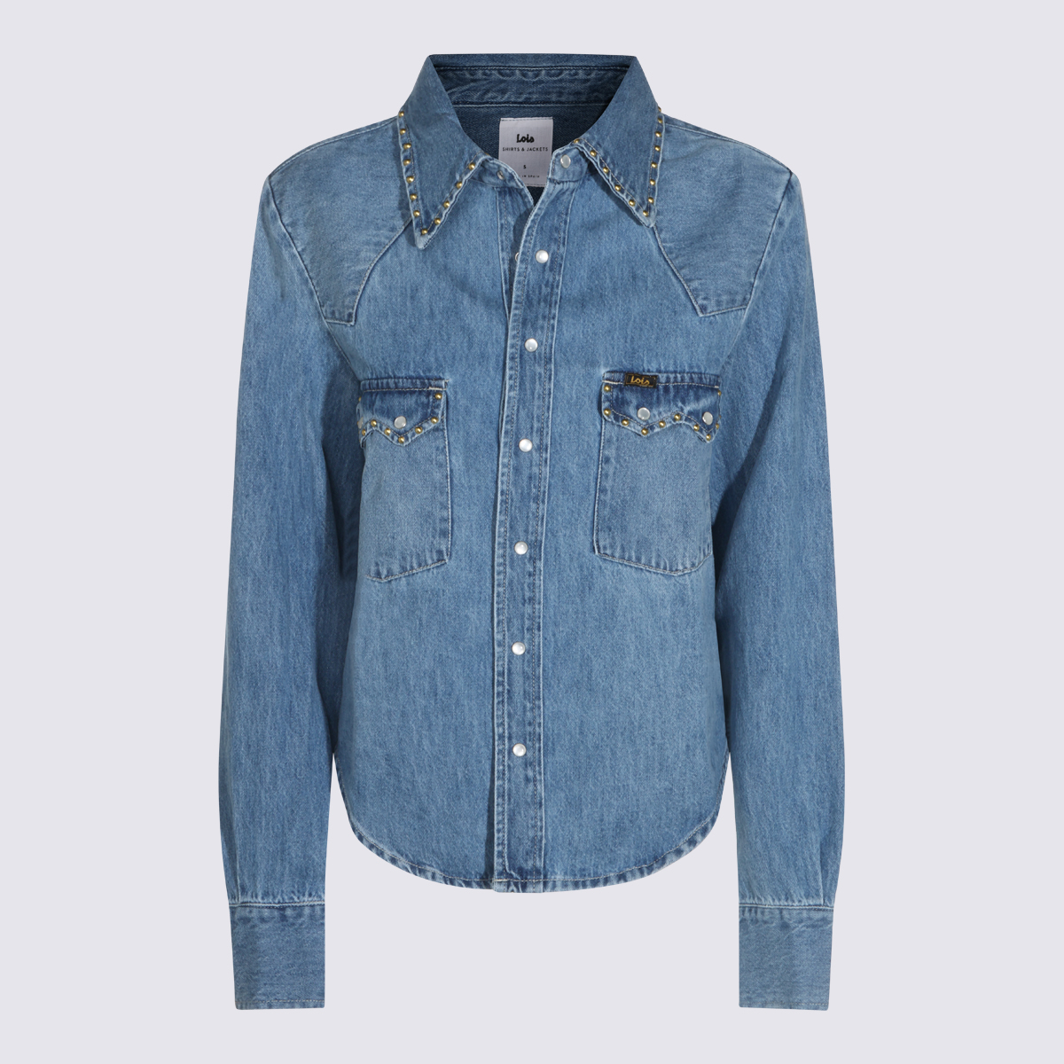 [LOIS JEANS] Shirts Long Sleeve FW26 34578089STUDDED DENIM