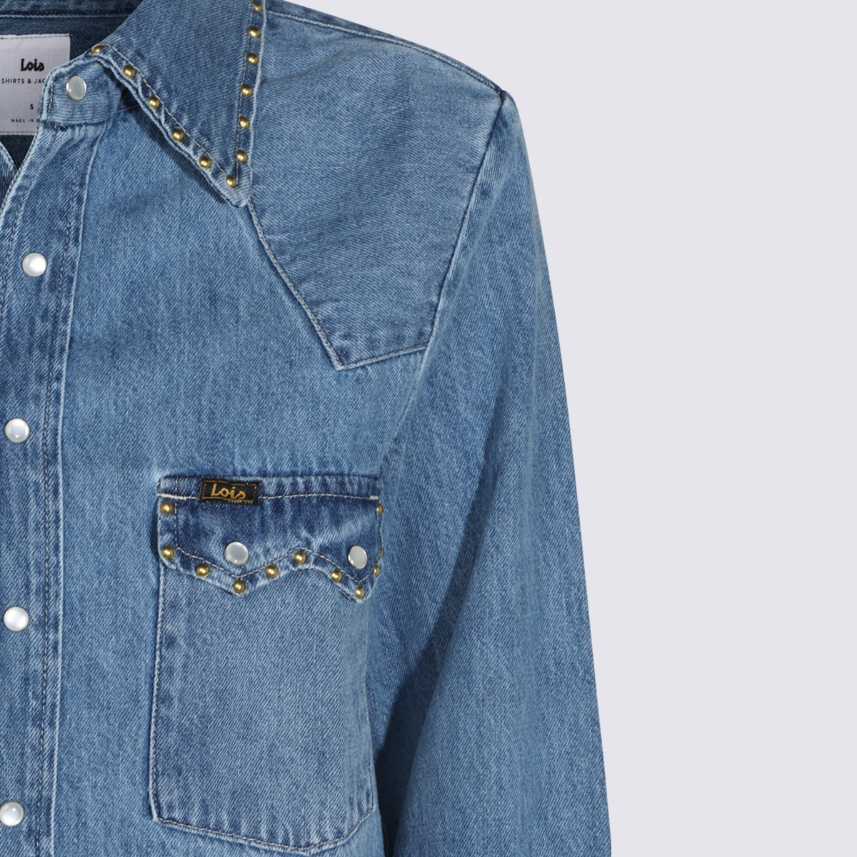 [LOIS JEANS] Shirts Long Sleeve FW26 34578089STUDDED DENIM