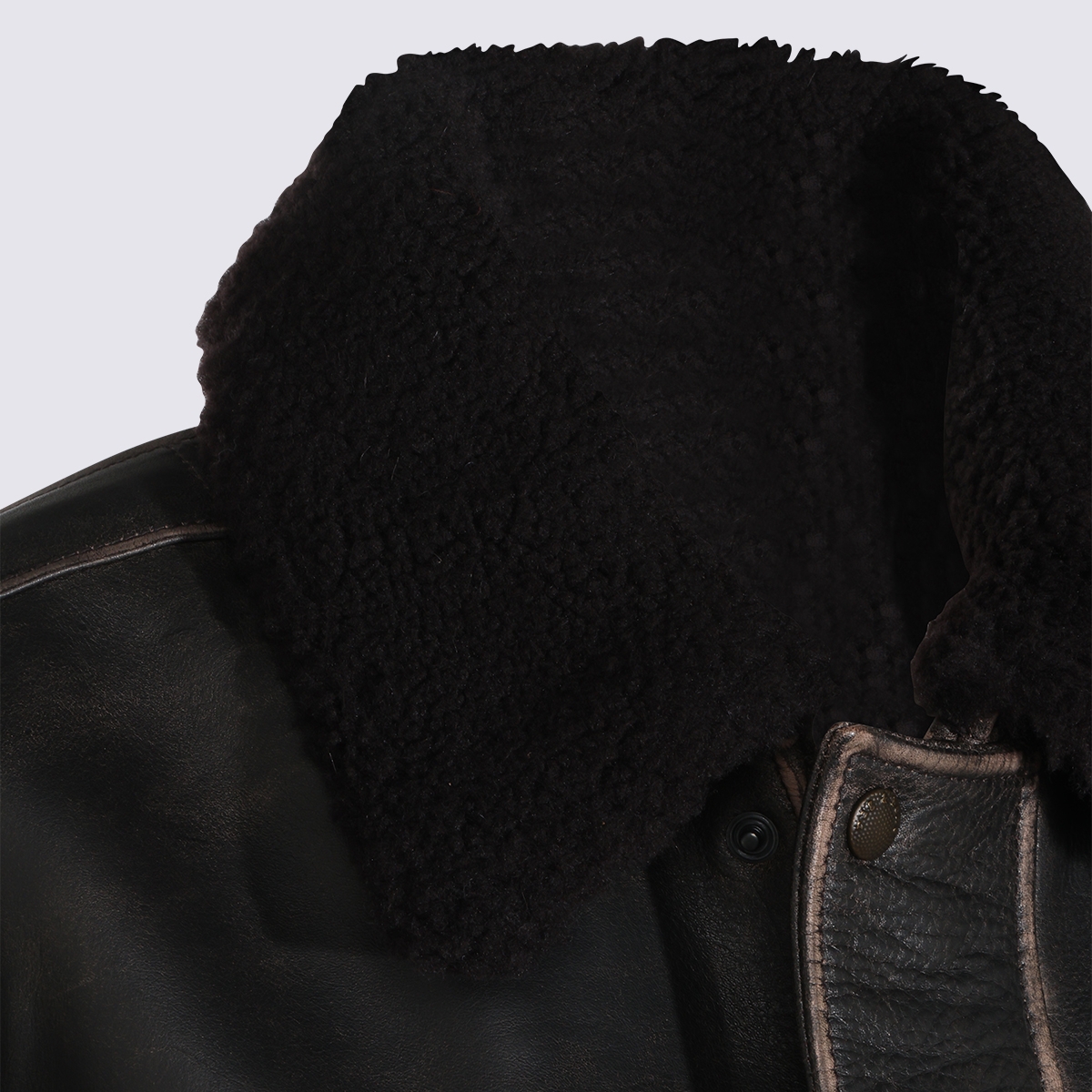 [Rag & Bone] Leather Jacket FW26 RV4I26F0MLTBROWN