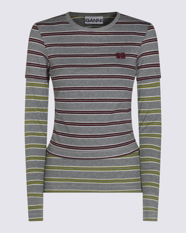 [GANNI] T-shirts Long Sleeve FW26 A1040472431