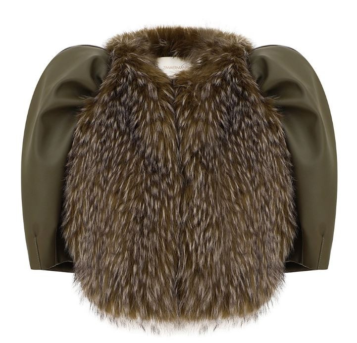 [Zimmermann] Fur Jacket FW26 9295JF261-KHA