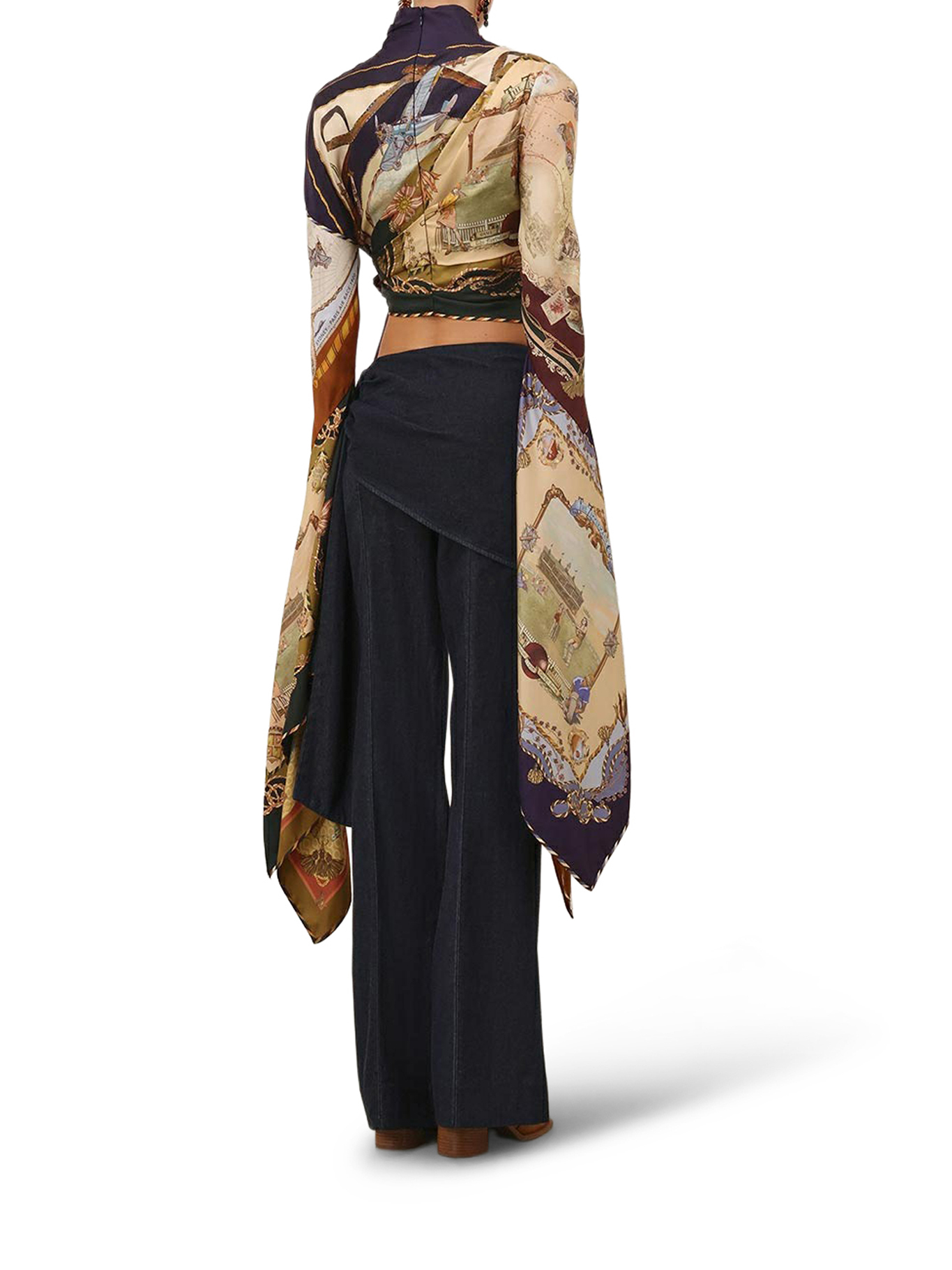 [Zimmermann] Tank top FW26 9695TF261SPLS SPLICED SCARVES