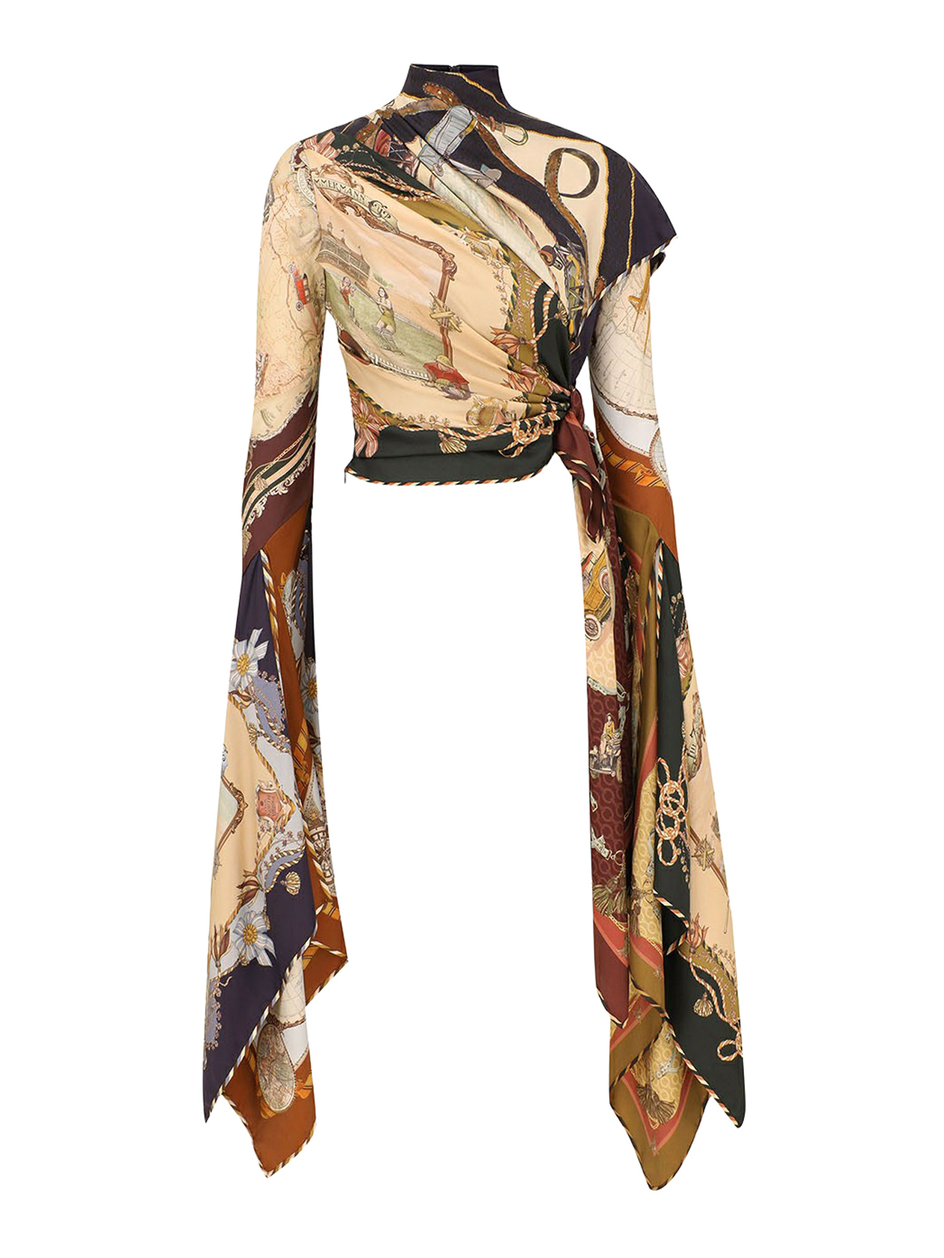 [Zimmermann] Tank top FW26 9695TF261SPLS SPLICED SCARVES