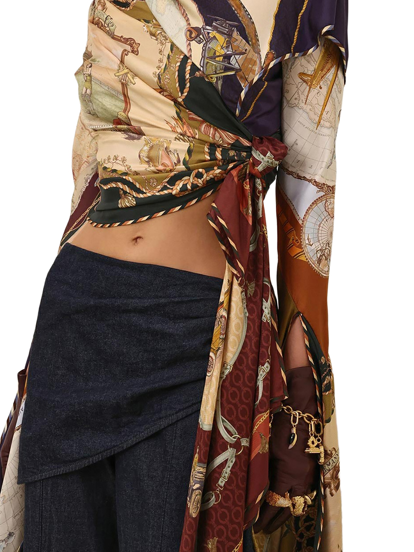 [Zimmermann] Tank top FW26 9695TF261SPLS SPLICED SCARVES