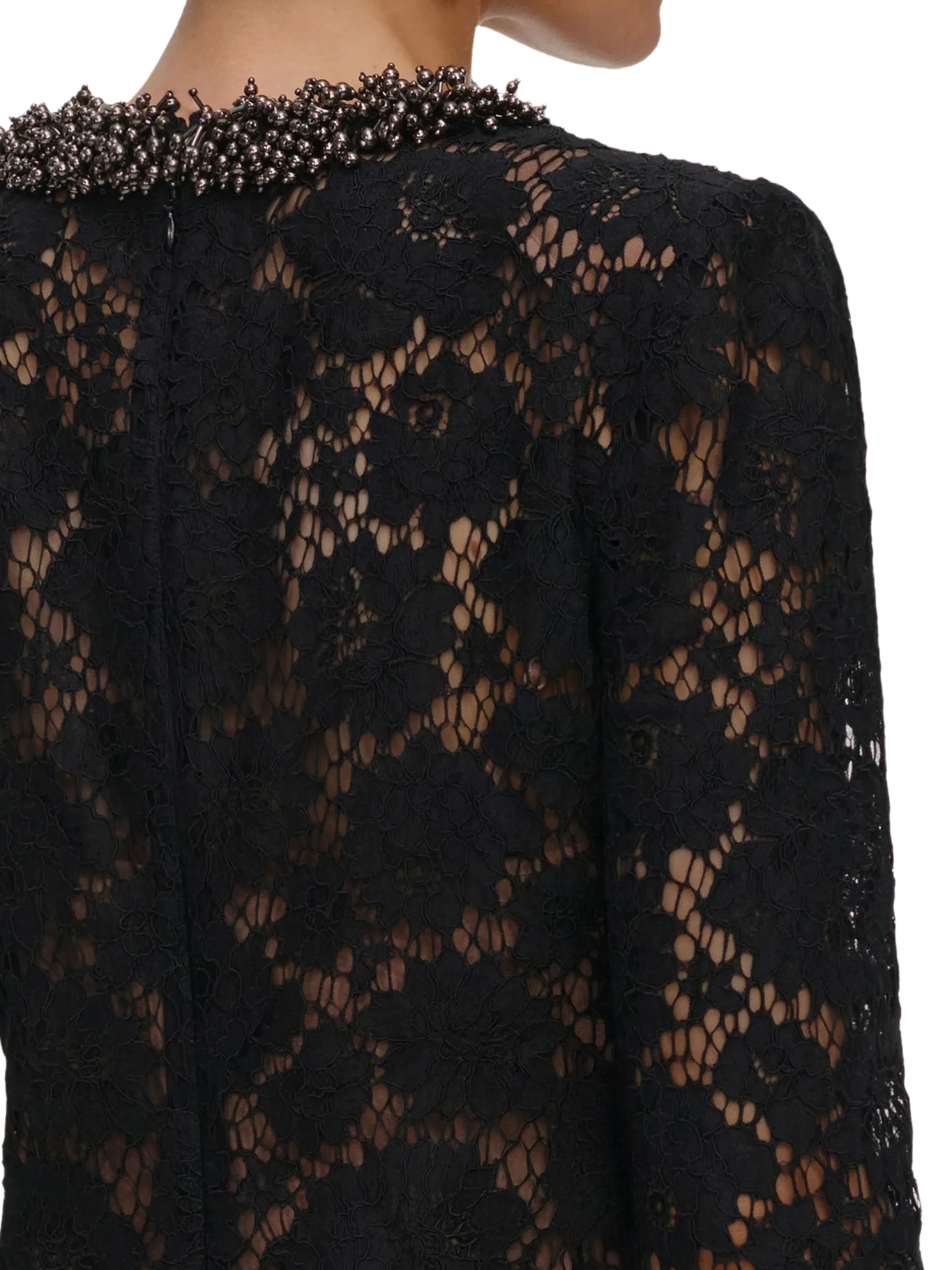 [Self-portrait] Long sleeve dress FW26 AW26045SBBLACK