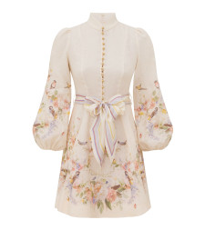 [Zimmermann] Long sleeve dress FW26 9142DF261CRBQ CREAM BOUQUET
