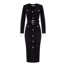 [Self-portrait] Long sleeve dress FW26 AW26099MBBLACK