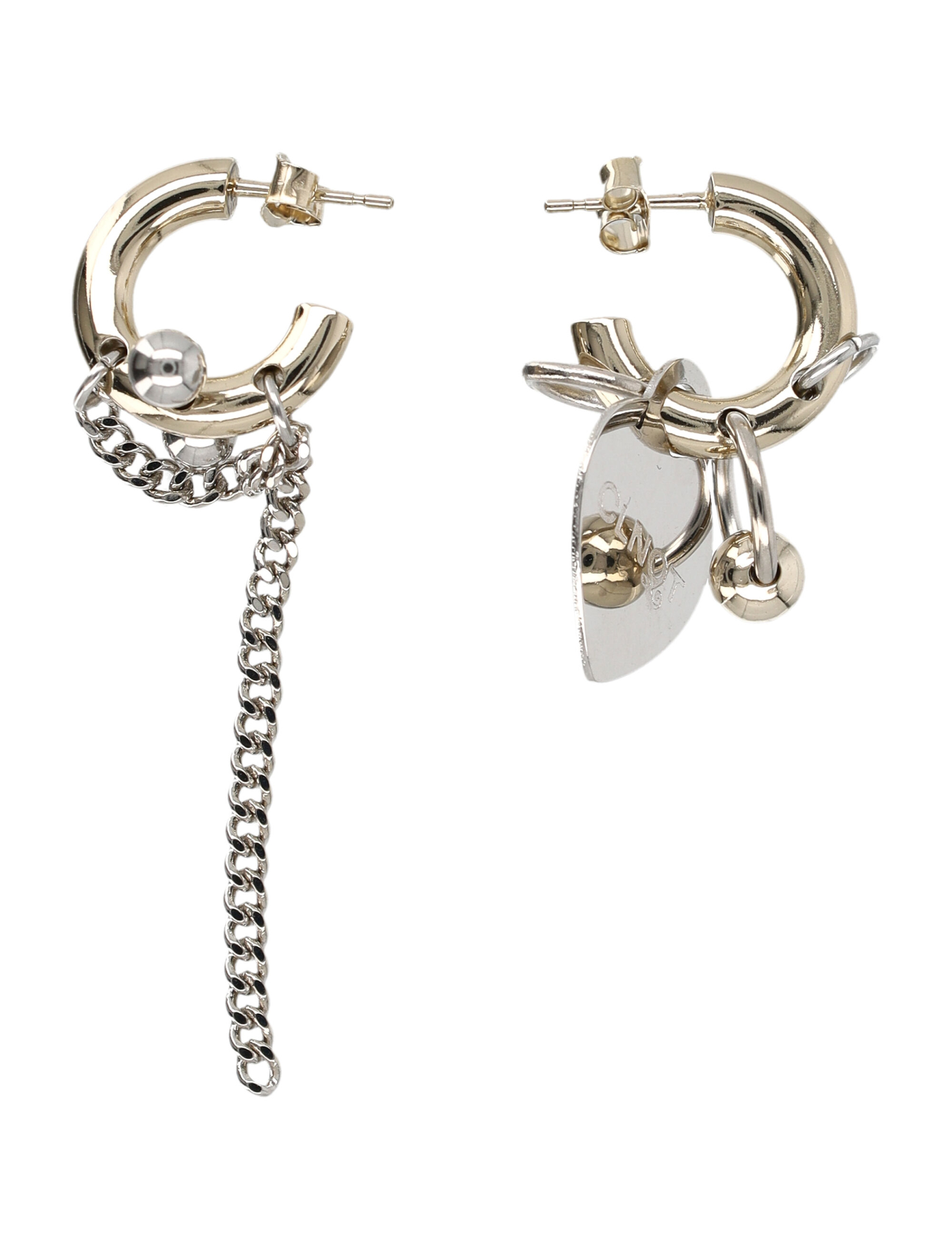[JUSTINE CLENQUET] Earring FW26 NICKEARRINGSGOLD PALLA