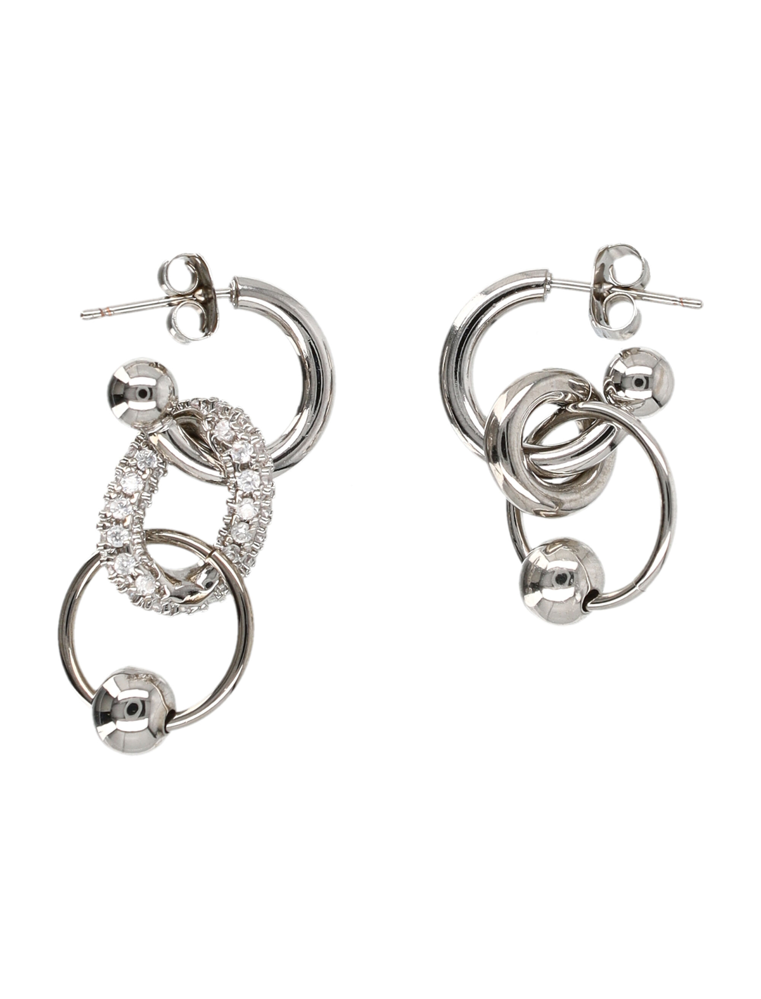 [JUSTINE CLENQUET] Earring FW26 ALISONEARRINGSPALLADIUM