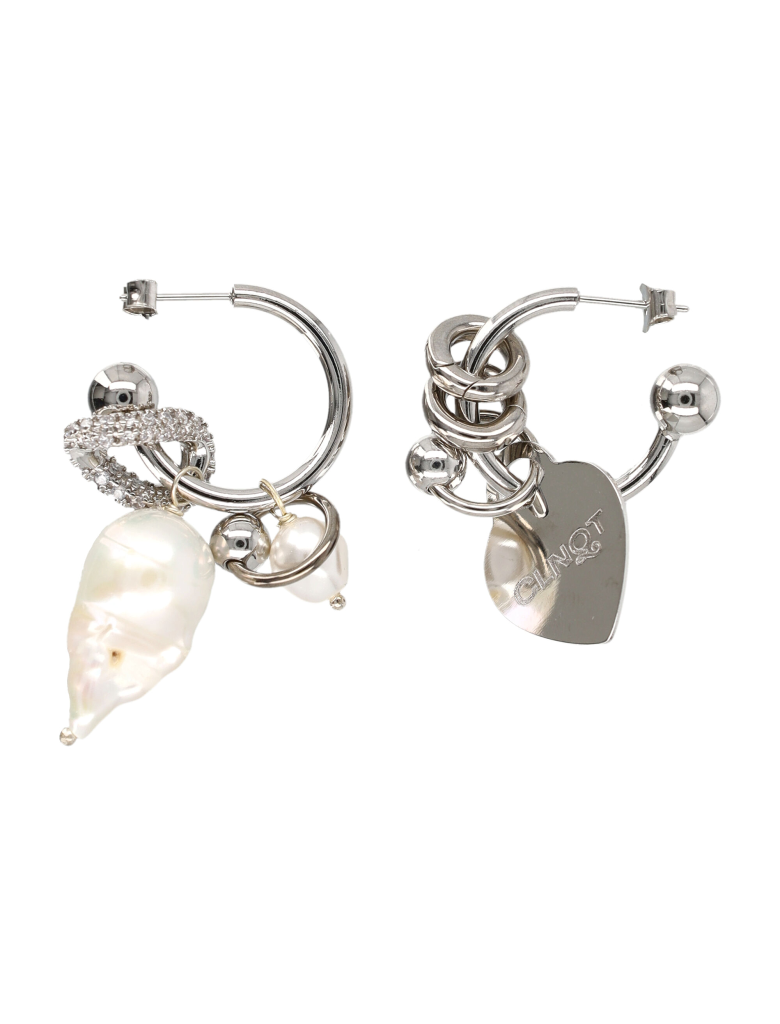 [JUSTINE CLENQUET] Earring FW26 AGINESEARRINGSPALLADIUM