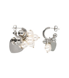 [JUSTINE CLENQUET] Earring FW26 ABBEYEARRINGSPALLADIUM