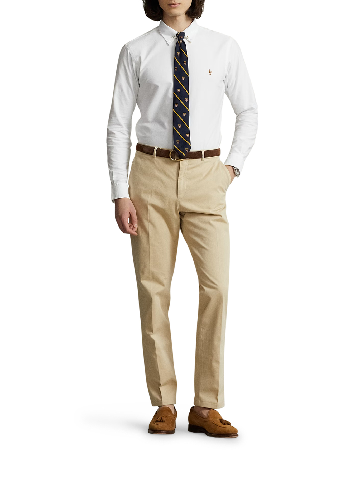 [Polo Ralph Lauren] Shirts Long Sleeve FW26 7107920410012WCF WHITE