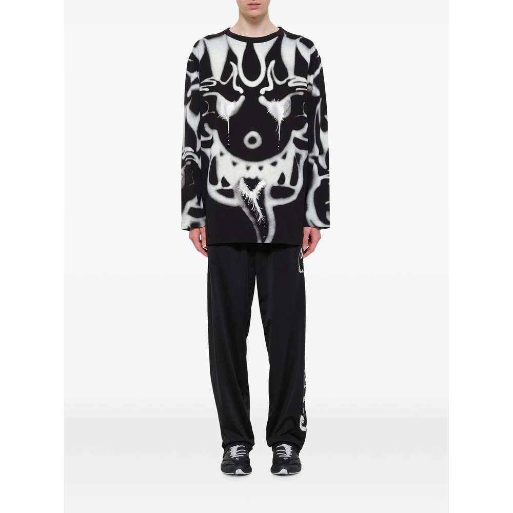 [Y-3] T-shirts Long Sleeve FW26 KQ8582  BLACK
