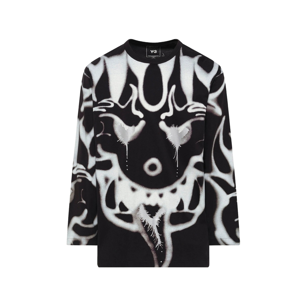 [Y-3] T-shirts Long Sleeve FW26 KQ8582  BLACK