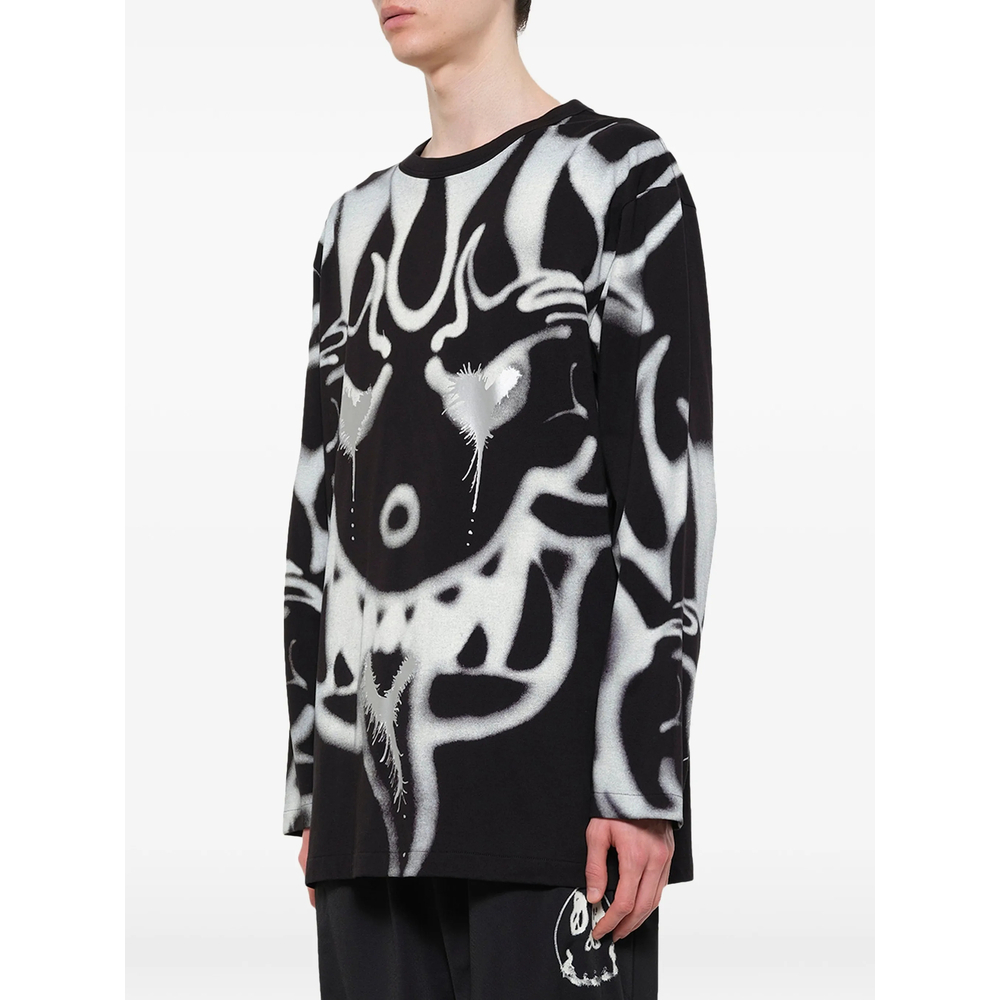 [Y-3] T-shirts Long Sleeve FW26 KQ8582  BLACK
