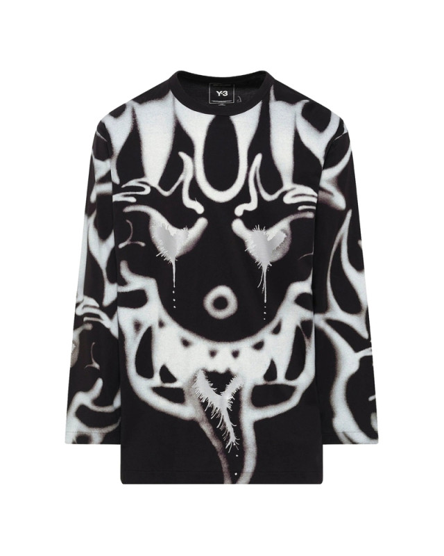 [Y-3] T-shirts Long Sleeve FW26 KQ8582  BLACK