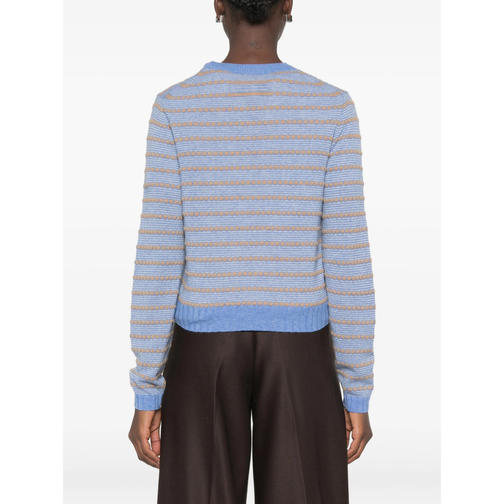 [GUEST IN RESIDENCE] Knitwear FW26 W44010JM PABBLE STR BLUE