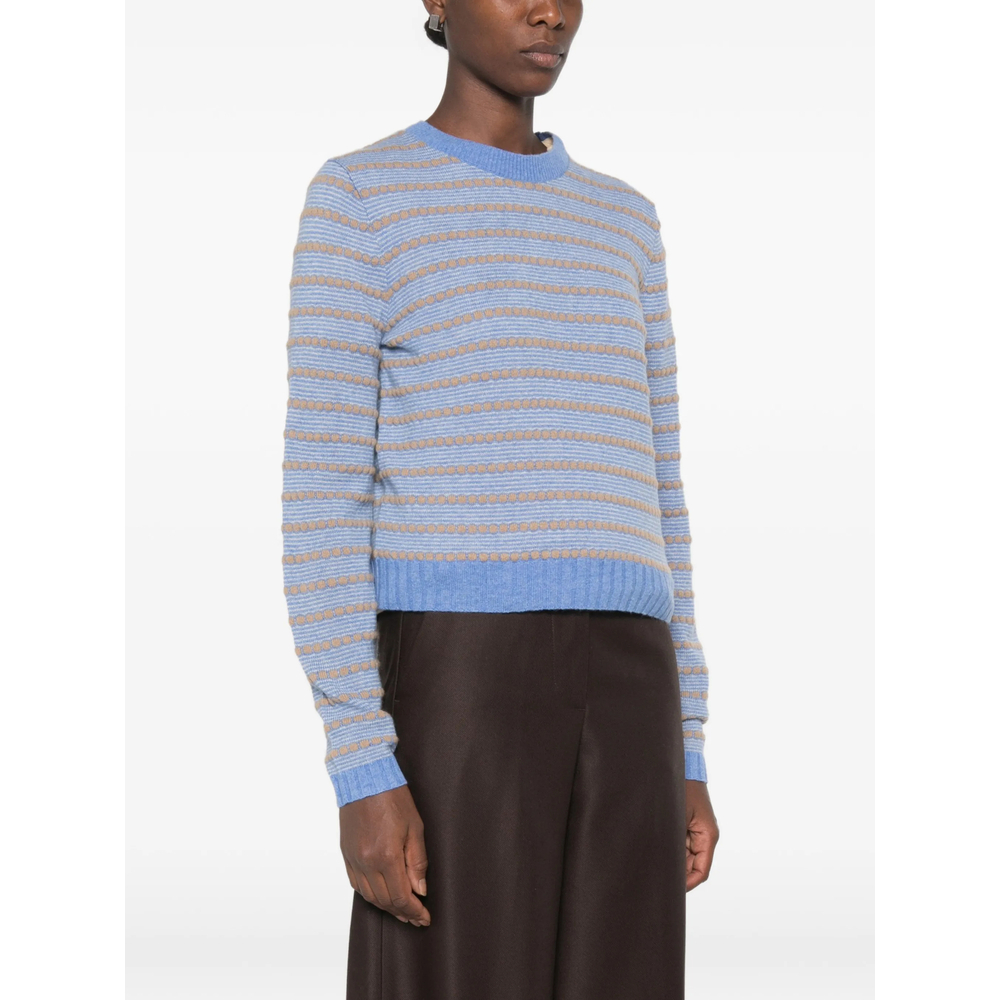 [GUEST IN RESIDENCE] Knitwear FW26 W44010JM PABBLE STR BLUE