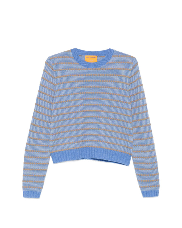[GUEST IN RESIDENCE] Knitwear FW26 W44010JM PABBLE STR BLUE