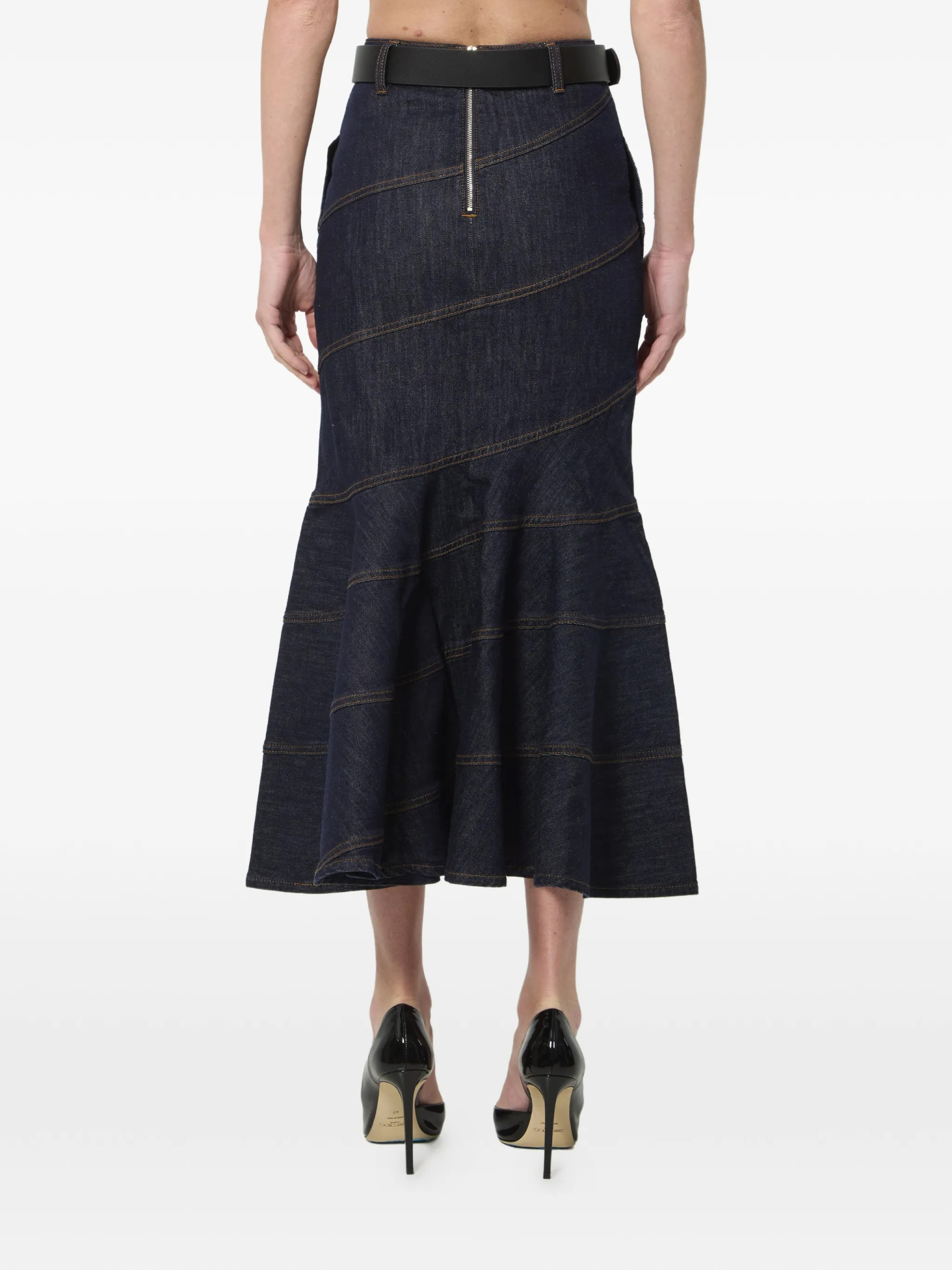 [Self-portrait] Midi skirt FW26 PF26810MSKBL