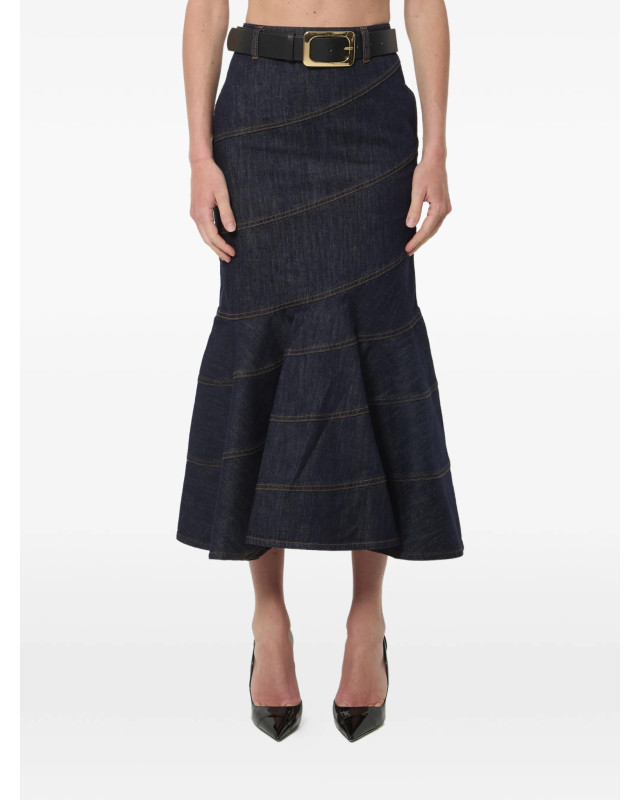 [Self-portrait] Midi skirt FW26 PF26810MSKBL