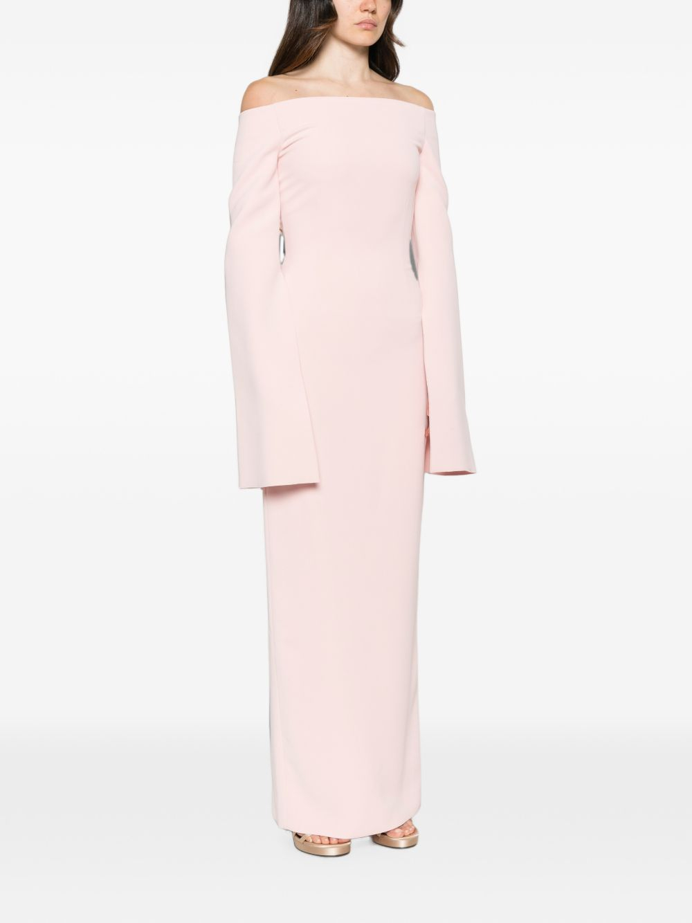 [Solace London] Long sleeve dress FW26 OS49015PALEPINK