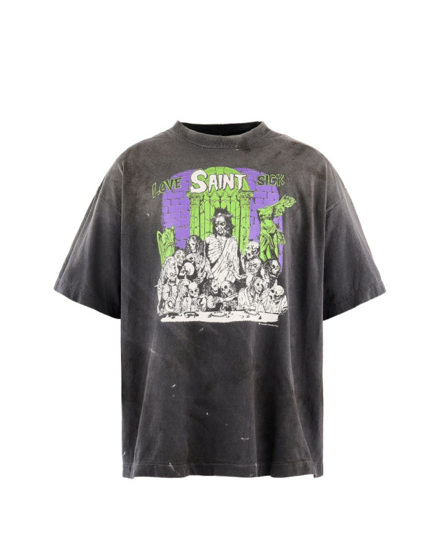 [SAINT MICHAEL] T-shirts Short Sleeve FW26 SMMK10000003BLACK