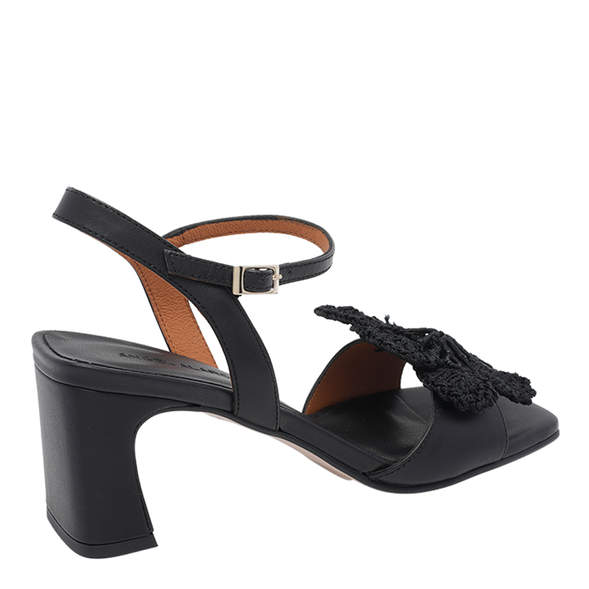 [ANGEL ALARCON] Sandals SS26 26035528QSETA NEGRO