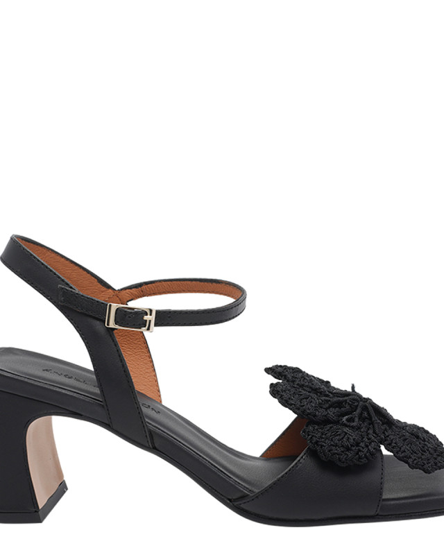 [ANGEL ALARCON] Sandals SS26 26035528QSETA NEGRO