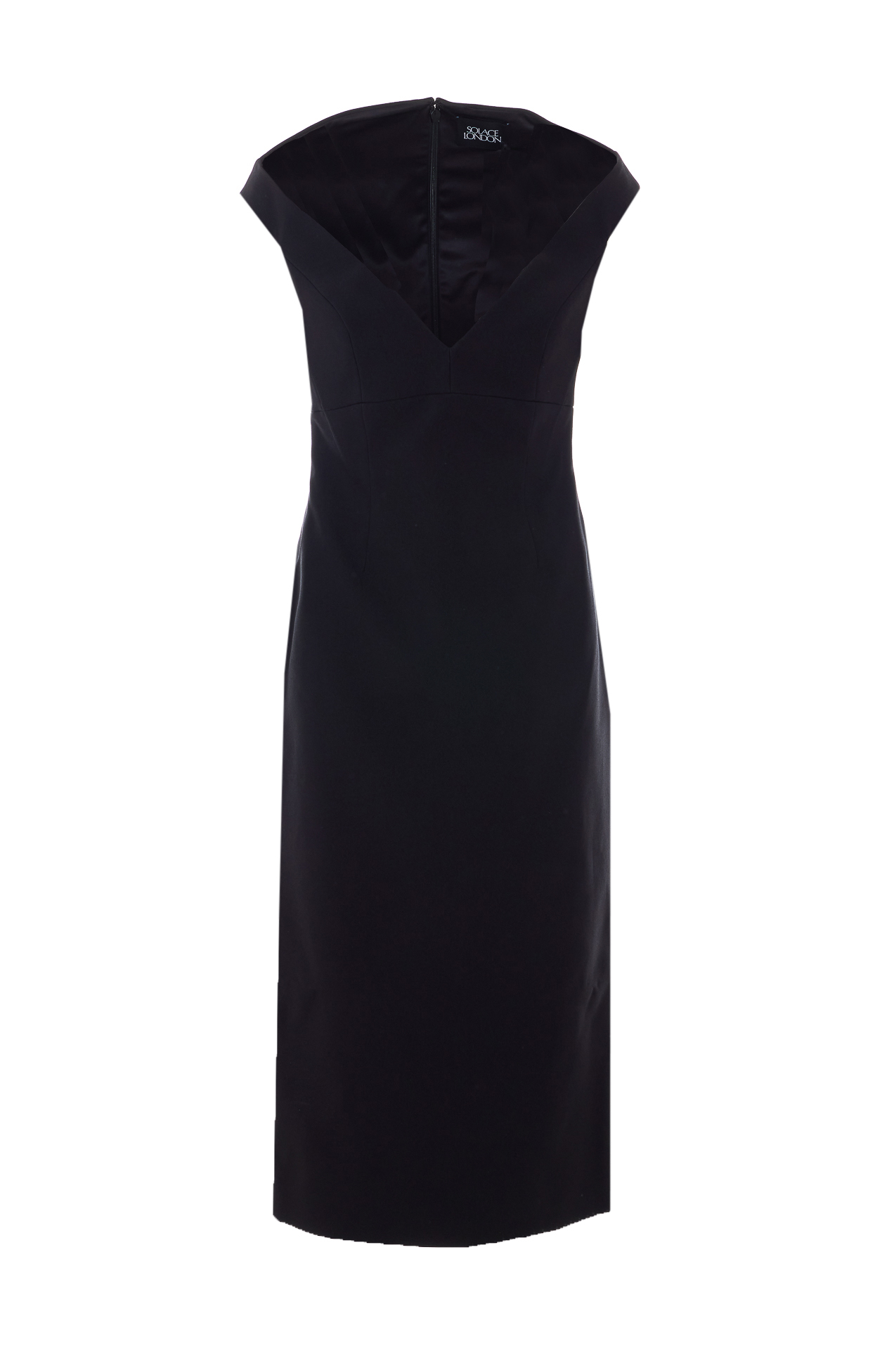 [Solace London] Sleeveless dress SS26 OS47051BLACK