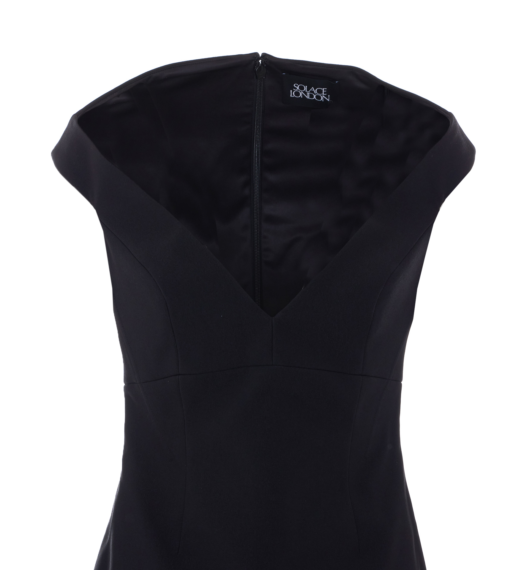 [Solace London] Sleeveless dress SS26 OS47051BLACK