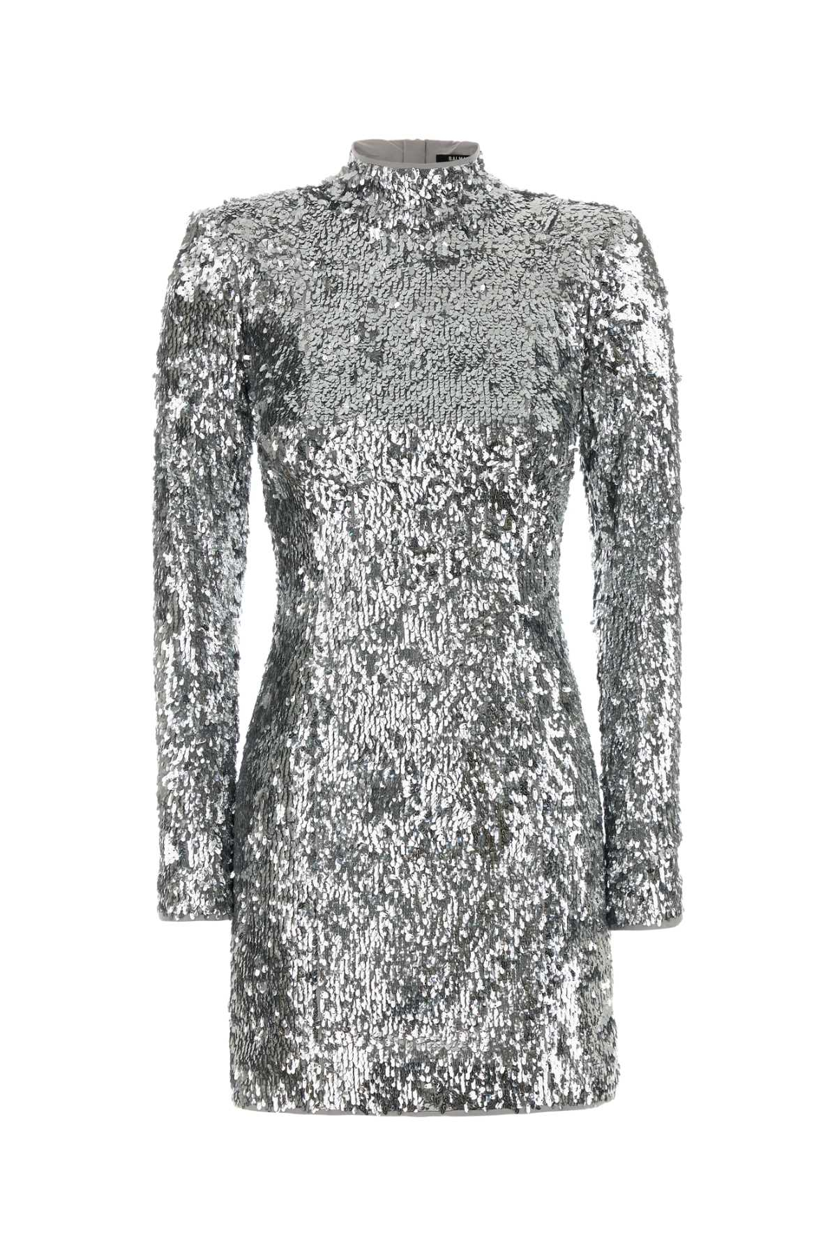 [Balmain] Long sleeve dress FW26 HF1R8980XM11 9FC
