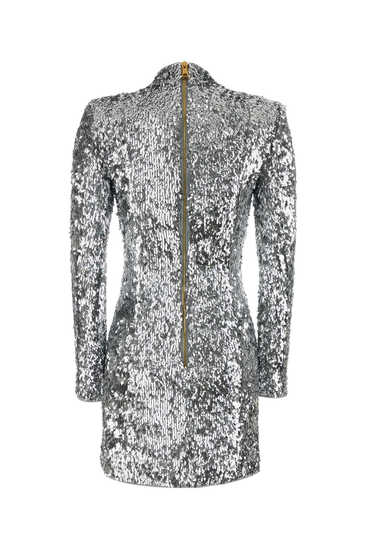 [Balmain] Long sleeve dress FW26 HF1R8980XM11 9FC
