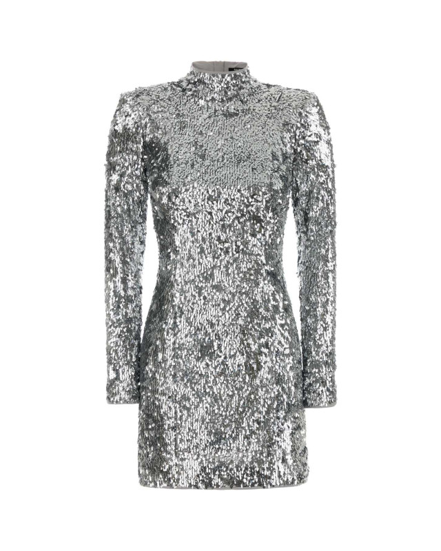 [Balmain] Long sleeve dress FW26 HF1R8980XM11 9FC