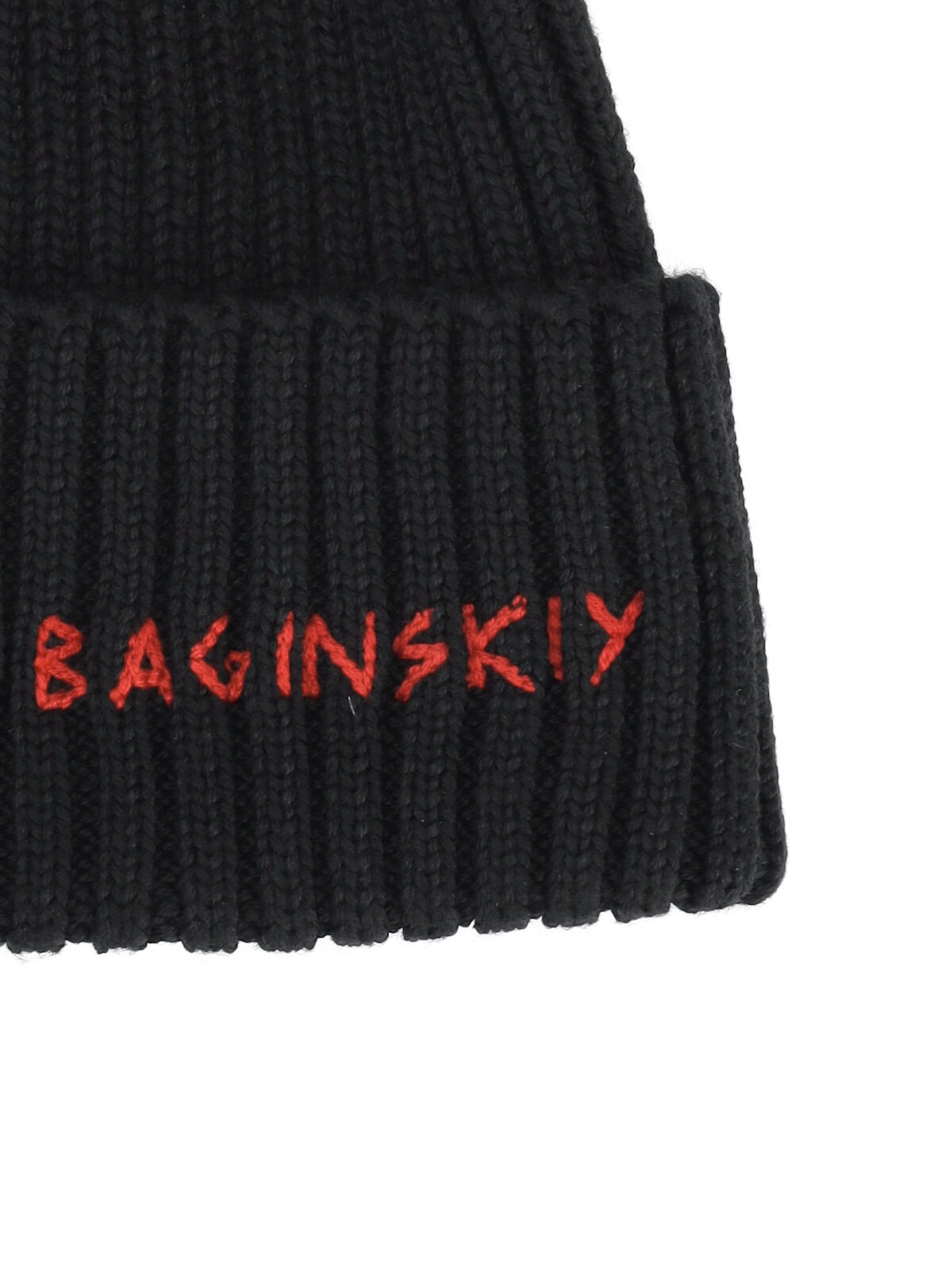 [RUSLAN BAGINSKIY] Beanie FW26 BN033034PF26 WARUBLACK
