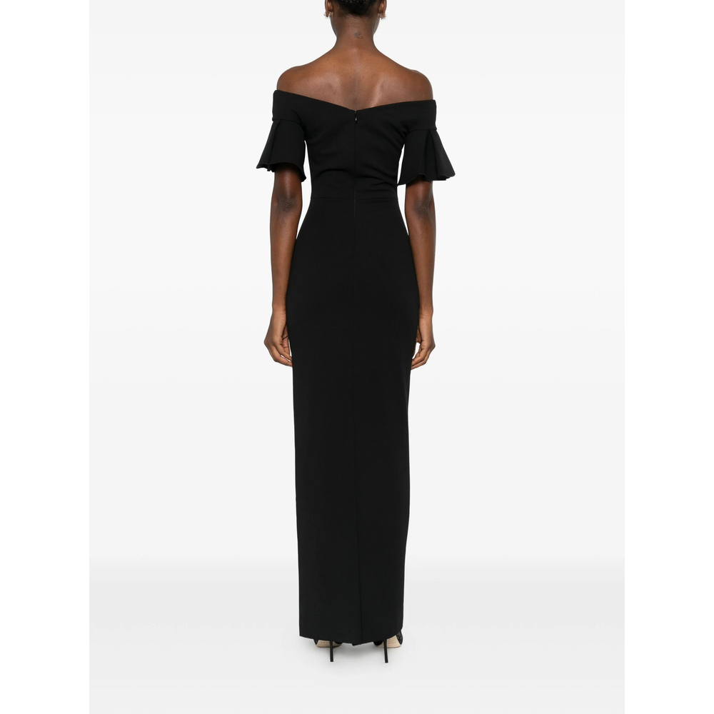 [Solace London] Short sleeve dress FW26 OS46003  BLACK
