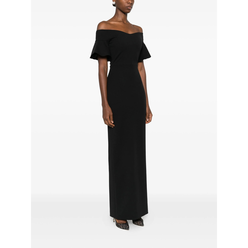 [Solace London] Short sleeve dress FW26 OS46003  BLACK