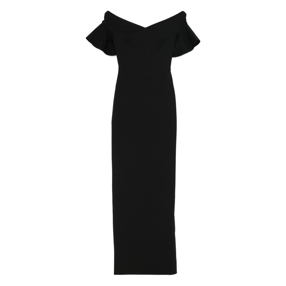 [Solace London] Short sleeve dress FW26 OS46003  BLACK