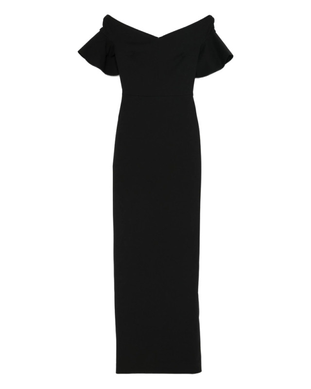 [Solace London] Short sleeve dress FW26 OS46003  BLACK