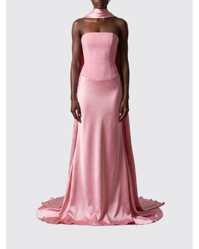 [Solace London] Sleeveless dress FW26 OS48014 DARKROSE