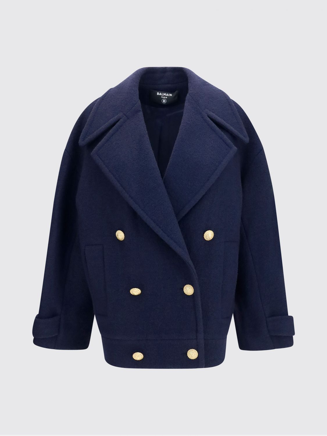[Balmain] Coat FW26 HF1UA205WC70 6UC