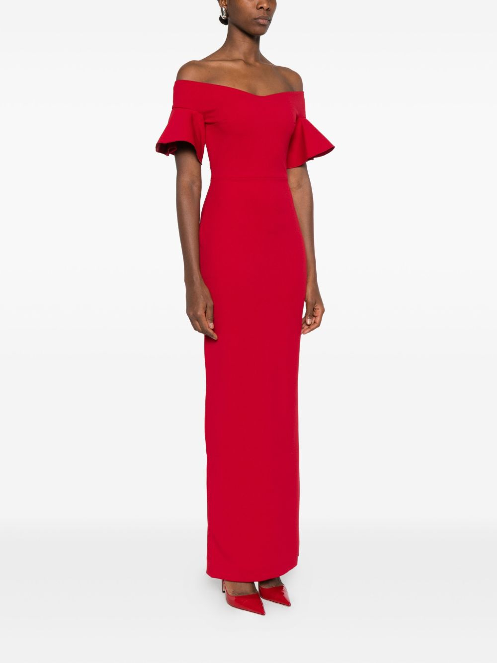 [Solace London] Short sleeve dress FW26 OS46003SCARLET