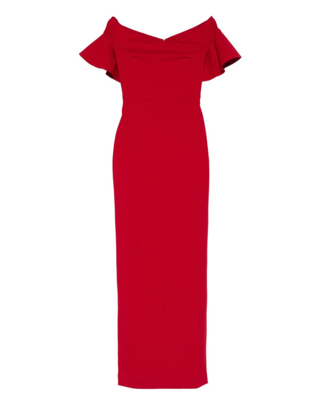 [Solace London] Short sleeve dress FW26 OS46003SCARLET