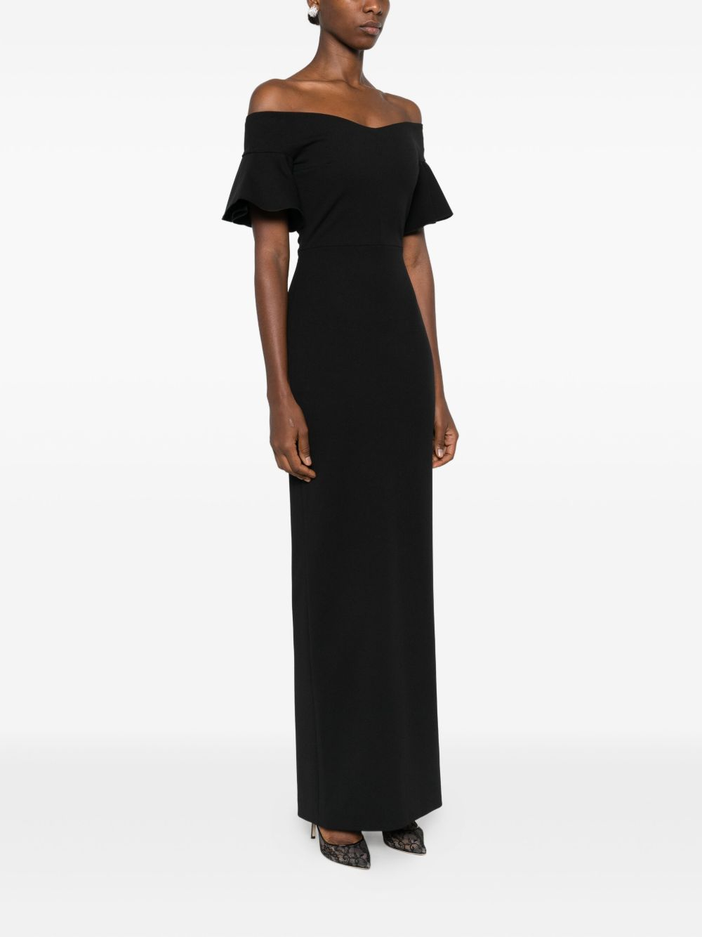 [Solace London] Short sleeve dress FW26 OS46003BLACK