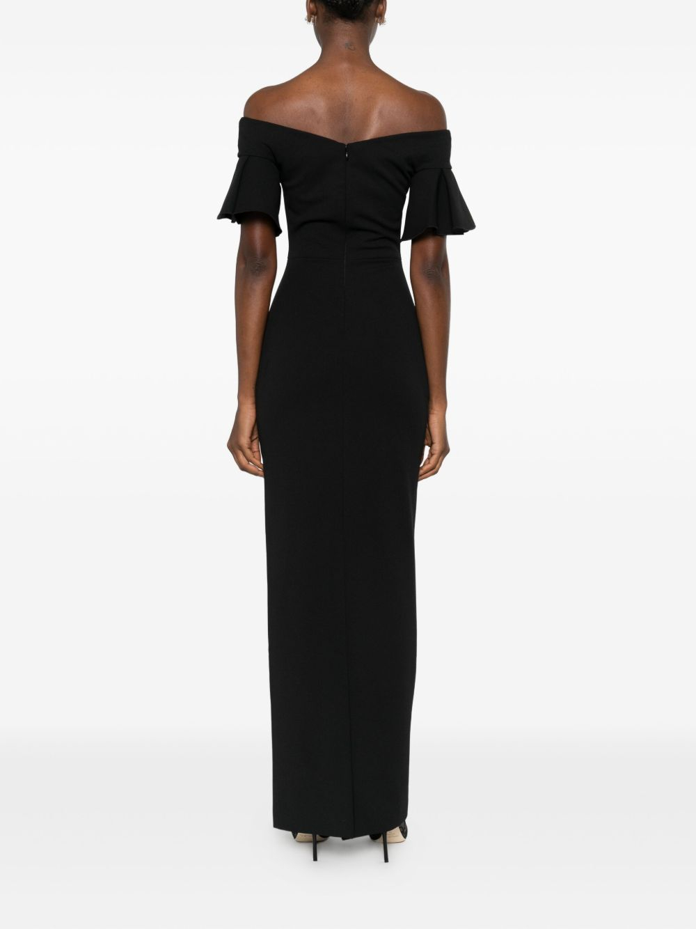[Solace London] Short sleeve dress FW26 OS46003BLACK