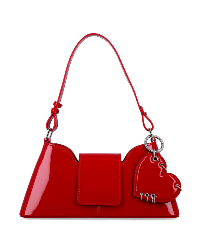 [JUSTINE CLENQUET] Shoulder bag FW26 MARLAKEYCHAINRED LIPSTI