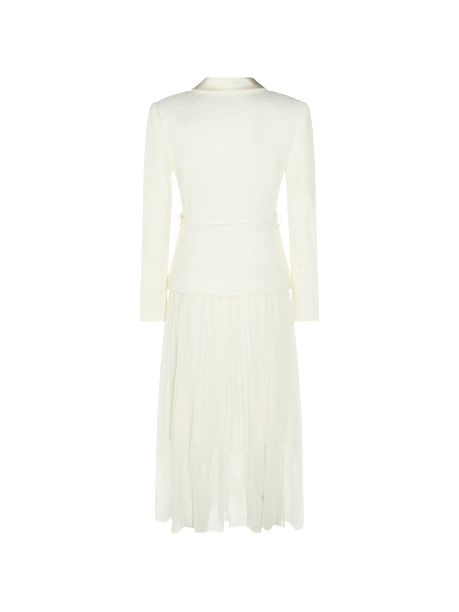 [Self - portrait] Long sleeve dress FW26 PF26-144MCCREAM