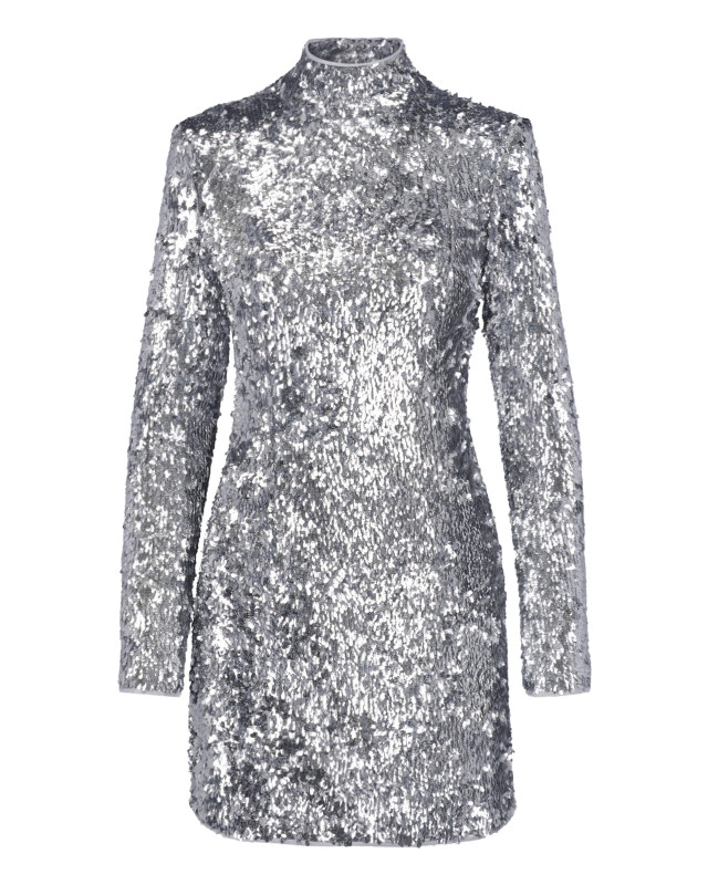 [Balmain] Long sleeve dress FW26 HF1R8980XM119FC