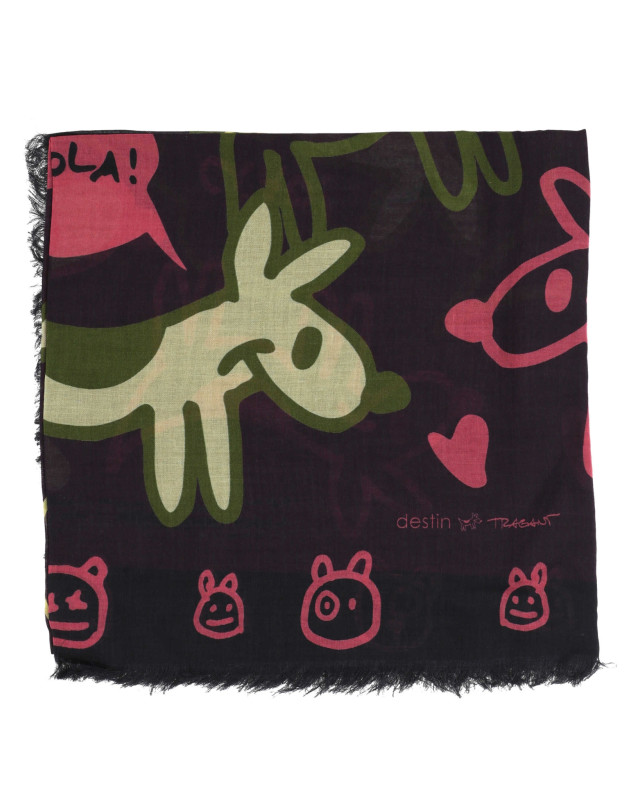 [Destin] Scarf FW26 DTALVQUALOPPLUM