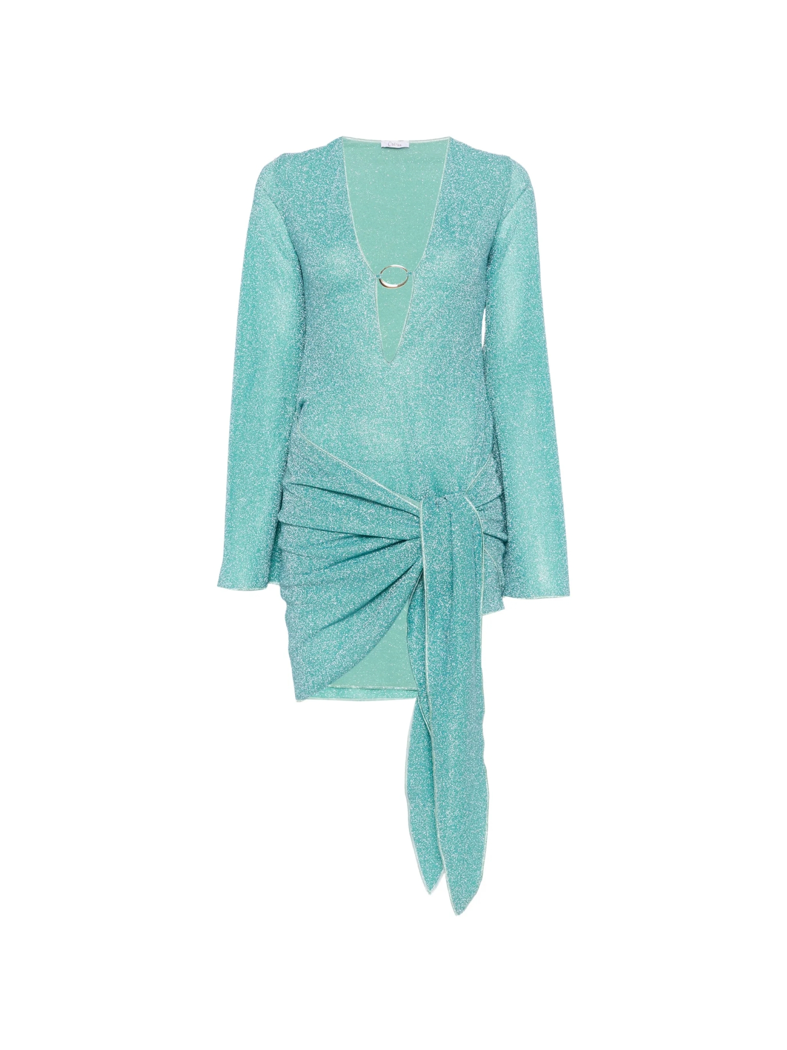 [OSEREE] Long sleeve dress FW26 LKF268SEA TURQUOISE